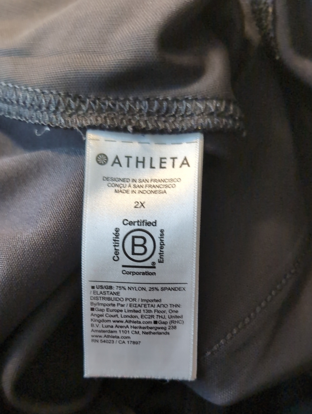 Athleta Venice High Rise Wide Leg Pant in Black - Size 2X - Picture 10 of 11